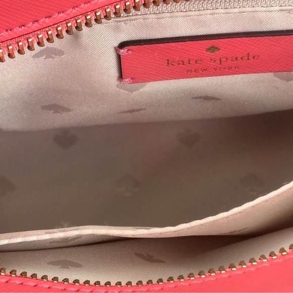 Kate Spade Staci Medium Satchel Purse Fuchsia Pink Crossbody Top Handle - Picture 6 of 9